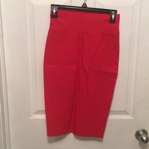 Red Pencil Skirt